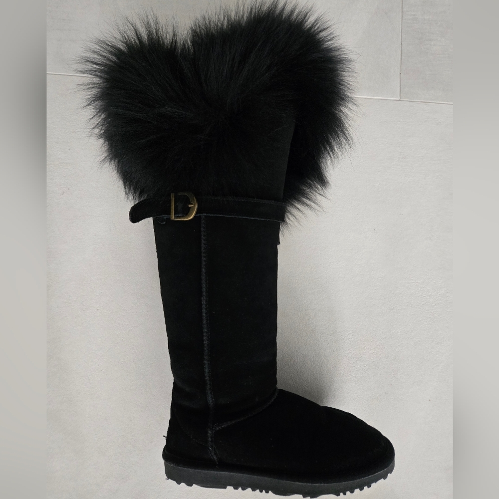 Lupopo Suede Fur Boots Sz 7.5